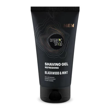 Organic Shop Men frissítő borotválkozó gél tölgyfakéreg-kivonattal és mentával, 150 ml