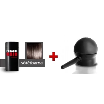 Cover Hair Volume hajdúsító, 30 g, sötétbarna + szórófej