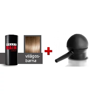 Cover Hair Volume hajdúsító, 30 g, világosbarna + szórófej