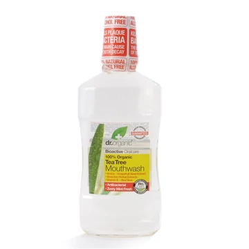 Dr Organic Bio Teafa szájvíz, 500 ml