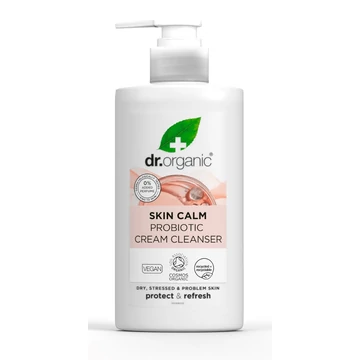 Dr Organic Skin Calm probiotikus krémes arclemosó, 150 ml