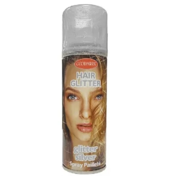 Hair Power ezüst csillám hajlakk, 125 ml
