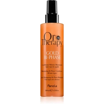 Fanola Oro Puro kétfázisú helyreállító kondicionáló keratinnal és argánolajjal, 200 ml