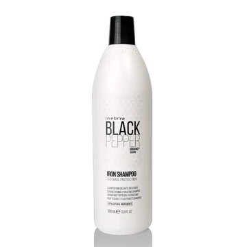 Inebrya Black Pepper Iron hajegyenesítő, hővédő sampon, 1 l