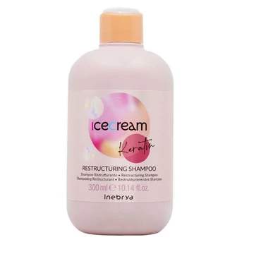 Inebrya Ice Cream Keratin Restructuring sampon, 300 ml