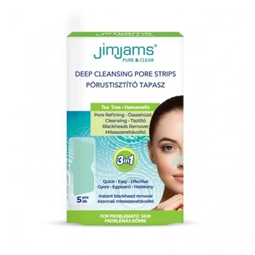 JimJams Pure &amp;amp; Clear pórustisztító tapasz, 5db