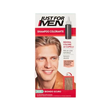 Just For Men Shampoo Colorante férfi hajszínező gél, sötétszőke H-15