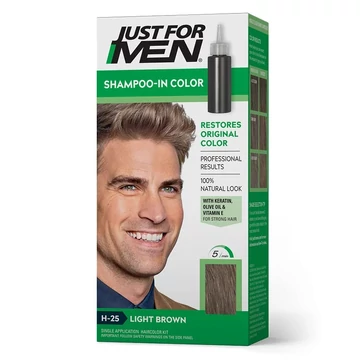 Just for Men Shampoo-In hajszínező, hamvas barna H-25