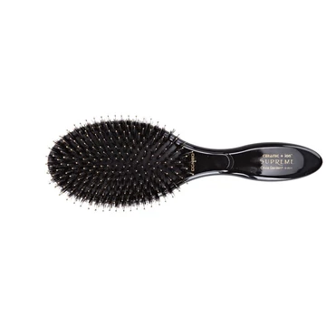 Olivia Garden Expert Care Oval vaddisznósörte bontókefe, fekete