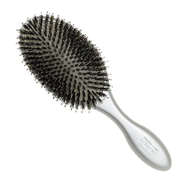 Olivia Garden Ceramic+Ion Supreme Combo ovális vaddisznósörte bontókefe, ezüst