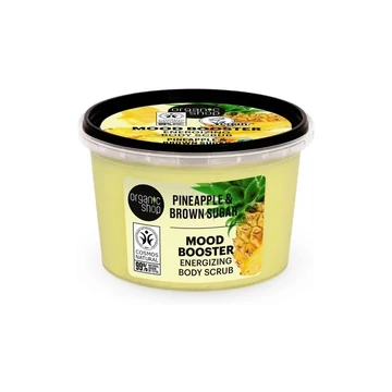 Organic Shop energetizáló testradír ananásszal és barna cukorral, 250 ml
