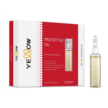 Yellow Color Care Protective olaj ampulla festett hajra, 6x13 ml