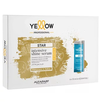 Yellow Star Illuminating hajfényesítő intenzív Shine szérum, 6x13 ml