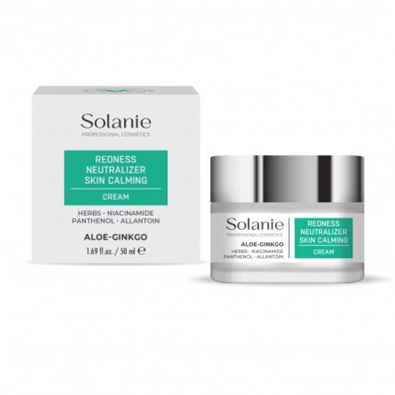 Solanie Aloe Ginkgo Antirosacea bőrnyugtató krém, 50 ml