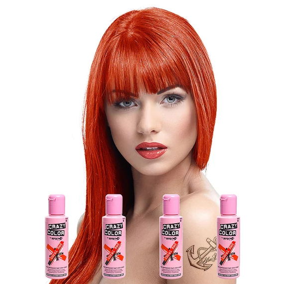 Crazy Color hajszínező krém Coral Red 57, 100 ml