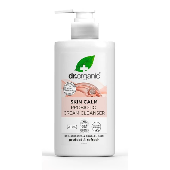 Dr Organic Skin Calm probiotikus krémes arclemosó, 150 ml