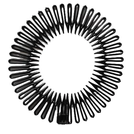 Hair Power fekete rugalmas hajpánt HP653