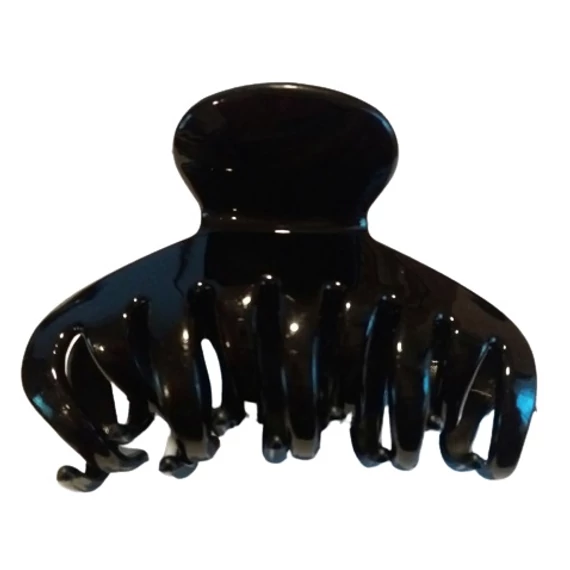 Hair Power fekete hajcsipesz HP124, 9 cm