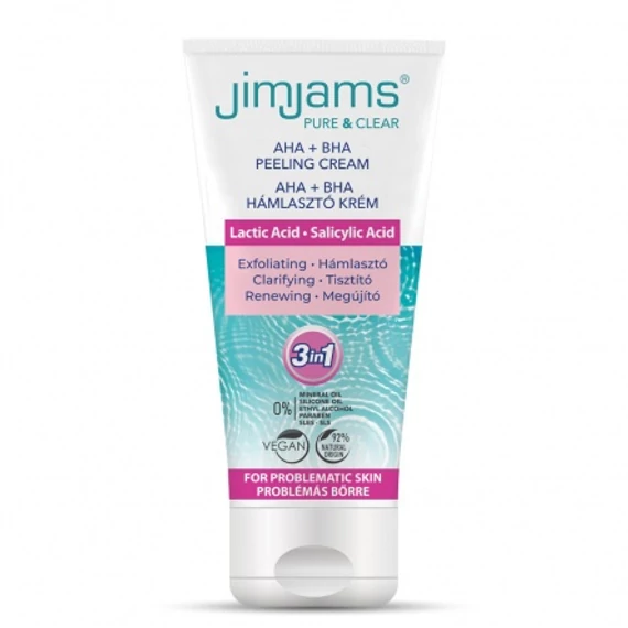 JimJams Pure & Clear AHA+BHA hámlasztó krém, 75ml