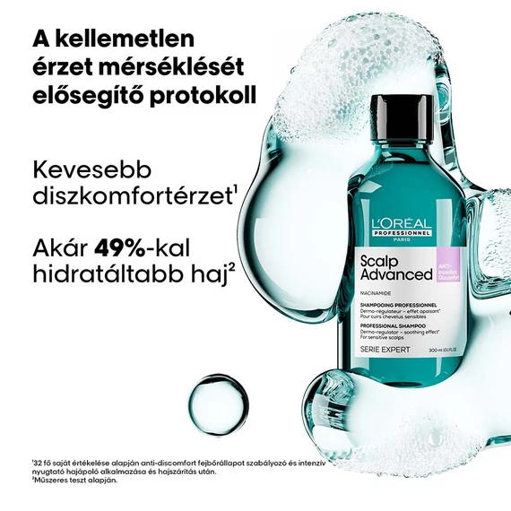 Loreal Scalp Advanced nyugtató sampon érzékeny fejbőrre, 500 ml