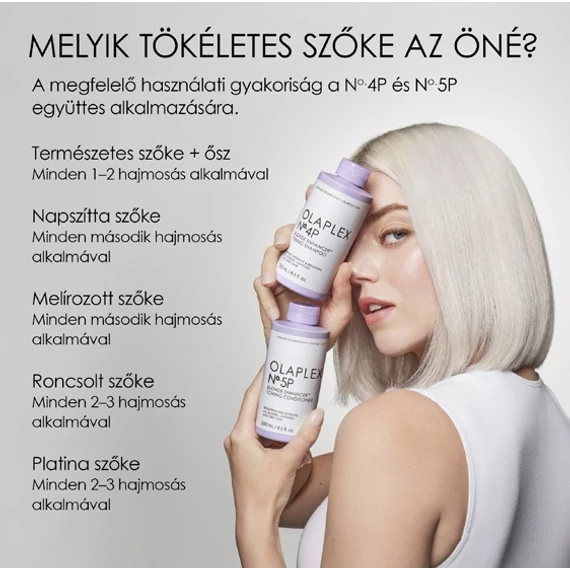 Olaplex No. 5P Blonde Enhancer szőke hajszínfokozó hamvasító kondicionáló, 1 l