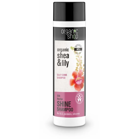 Organic Shop Shine sampon vízililiommal és amaránttal, 280 ml